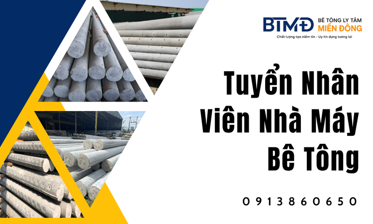 Tuyển Nhân Viên Nhà Máy Bê Tông