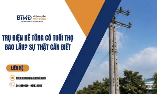 Trụ Điện Bê Tông Có Tuổi Thọ Bao Lâu? Sự Thật Cần Biết